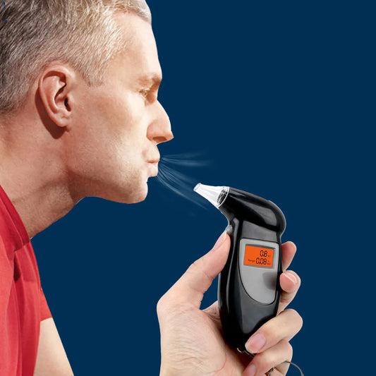 Portable Breath Alcohol Tester Handheld Breathalyzer Alcotest Alcohol Test Tools Backlight Digital Set Car Accessories Universal
