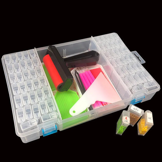 New 5D diamond painting accessories tools kit for diamond embroidery accessories art supplies storage box